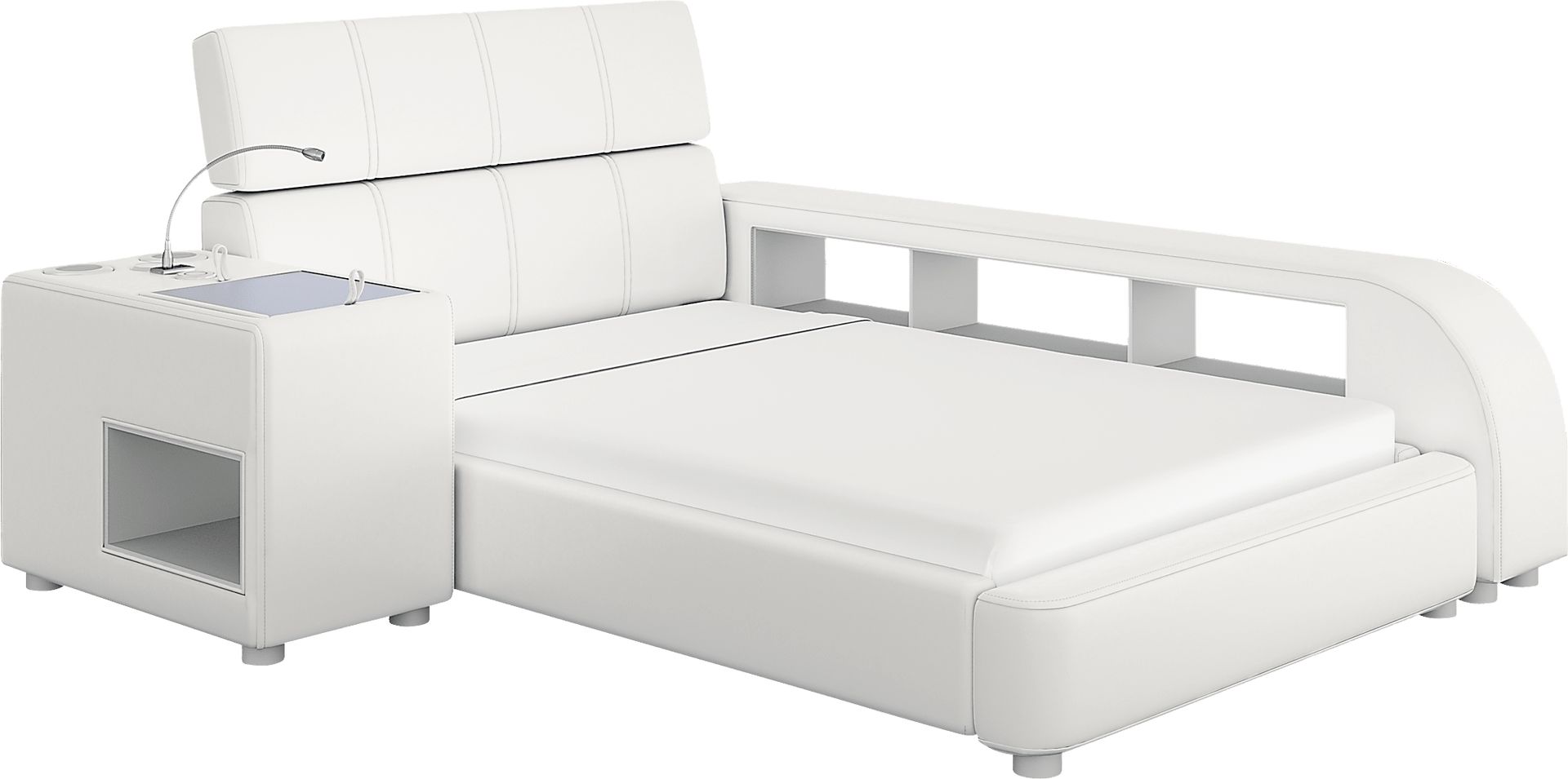 Kids reGen™ Recharged White 5 Pc Twin Bed with Nightstand and Bookcase - Image 1