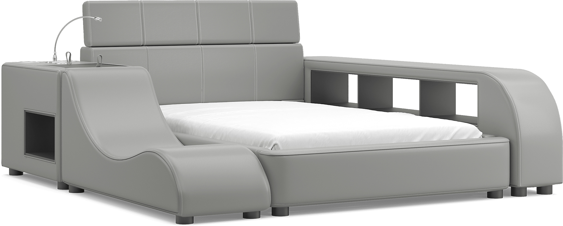 gray 6 pc full bed