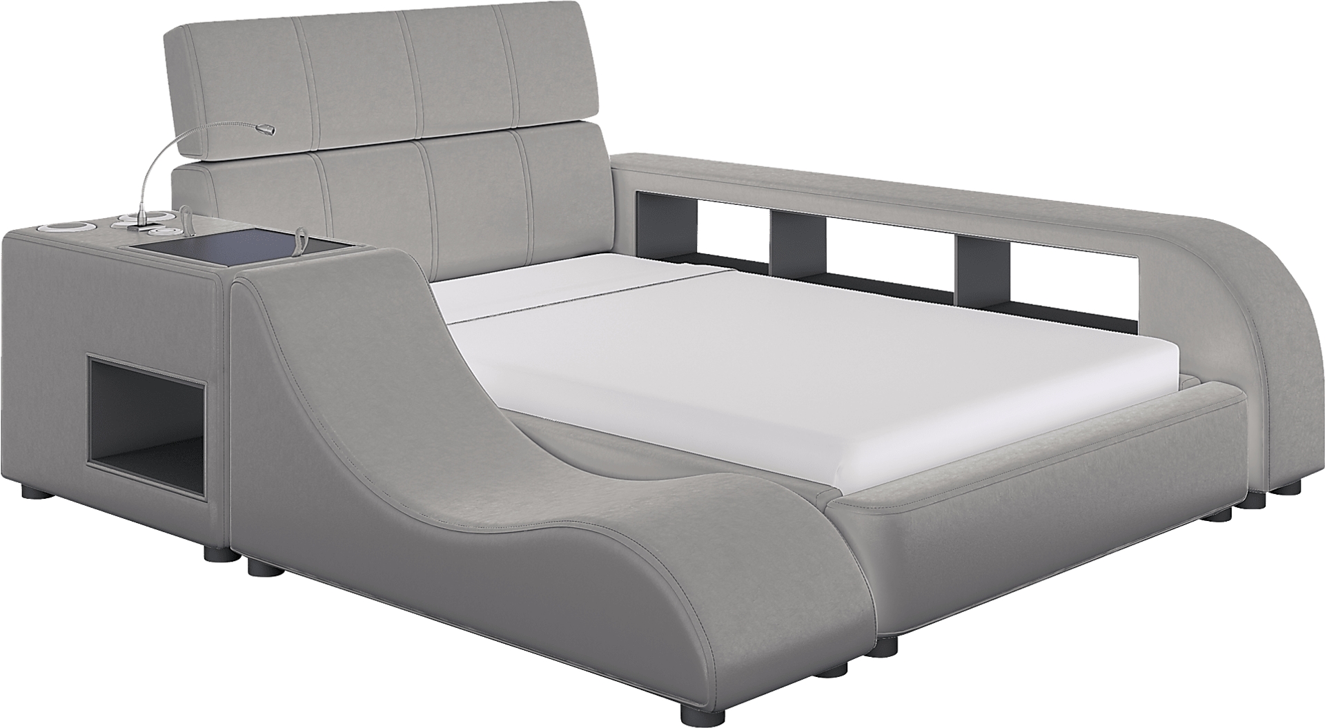 gray 6 pc twin bed