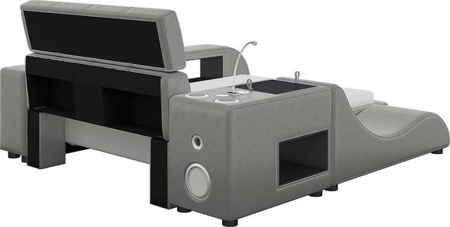 Kids reGen™ Recharged Gray 6 Pc Twin Bed with Nightstand, Bookcase and Lounger - Thumbnail - Image 3
