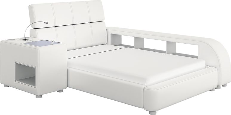 Kids reGen&trade; Recharged White 5 Pc Full Bed with Nightstand and Bookcase