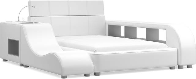 Kids reGen™ Recharged White 6 Pc Full Bed with Nightstand, Bookcase and Lounger - Thumbnail - Image 2