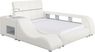 Kids reGen&trade; Recharged White 6 Pc Twin Bed with Nightstand, Bookcase and Lounger