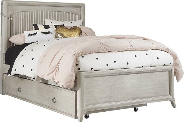 Kids reGen™ Vivien White 3 Pc Twin Panel Bed - Thumbnail - Image 1