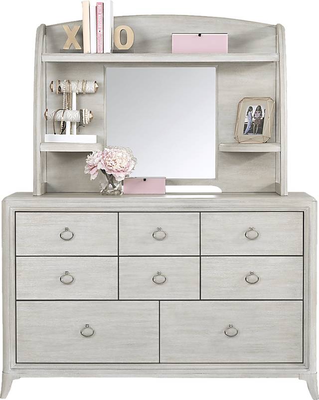 Kids reGen™ Vivien White Dresser & Hutch Set - Thumbnail - Image 2