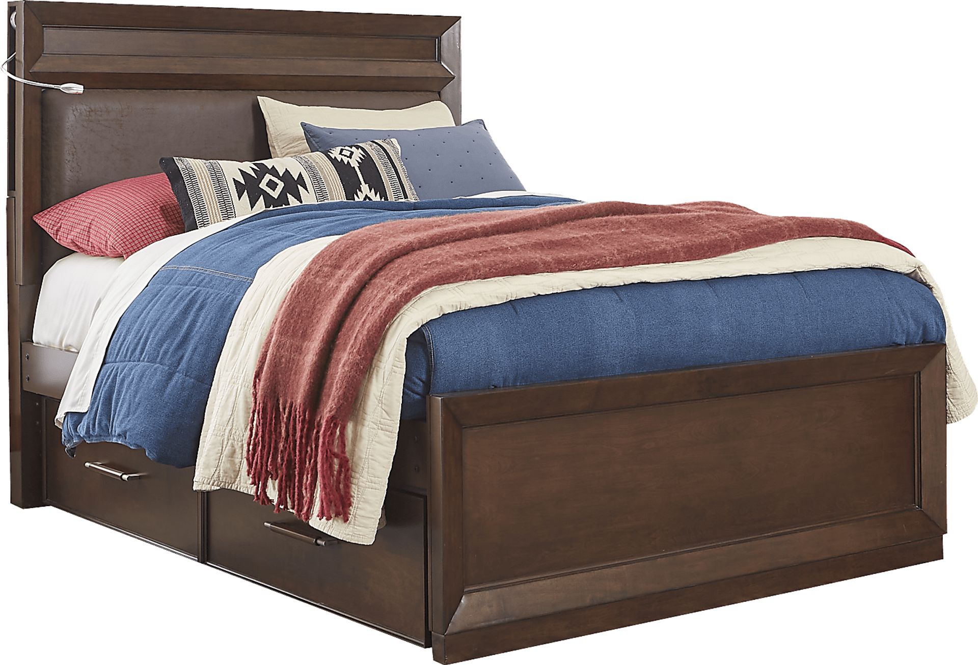 Kids reGen™ Zaine Brown Cherry 5 Pc Twin Upholstered Bedroom - Image 2