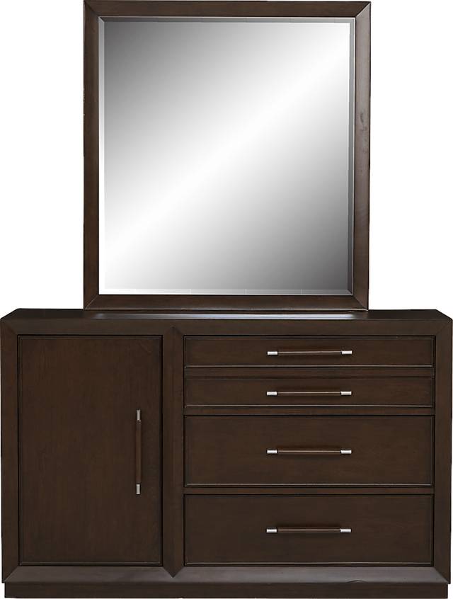 Kids reGen™ Zaine Brown Cherry Dresser & Mirror Set - Thumbnail - Image 1