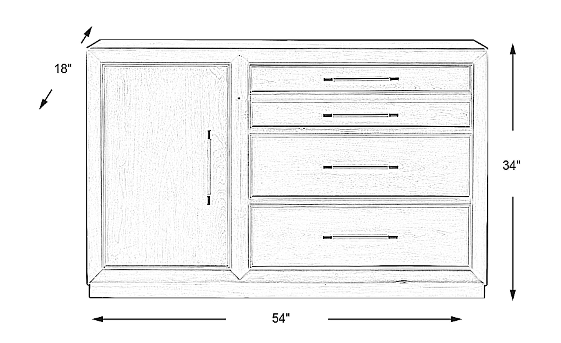 Dimension Image. Please refer to the Dimension Tab on this page for dimension details.