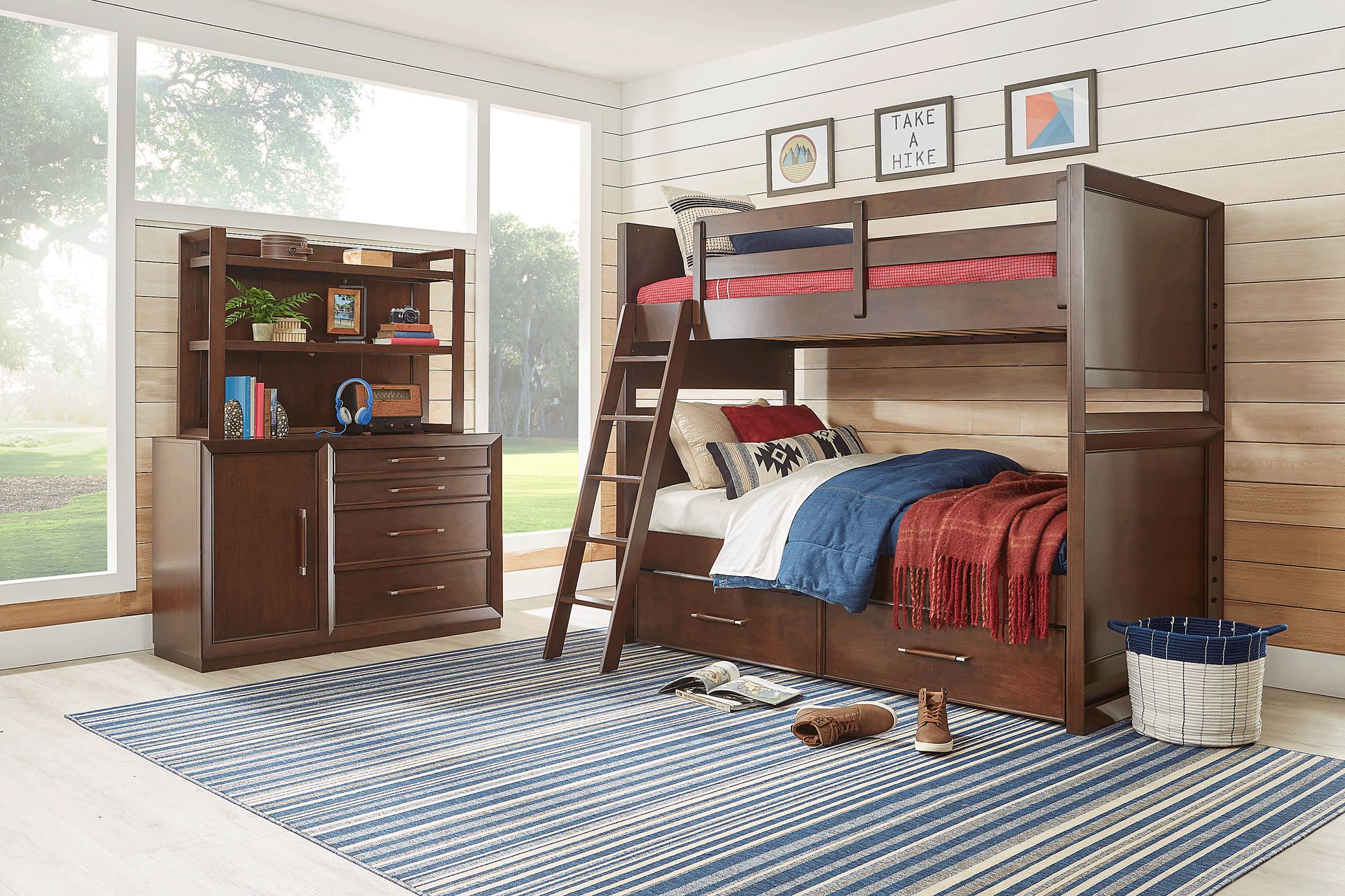 Kids reGen™ Zaine Brown Cherry Twin/Twin Bunk - Image 2
