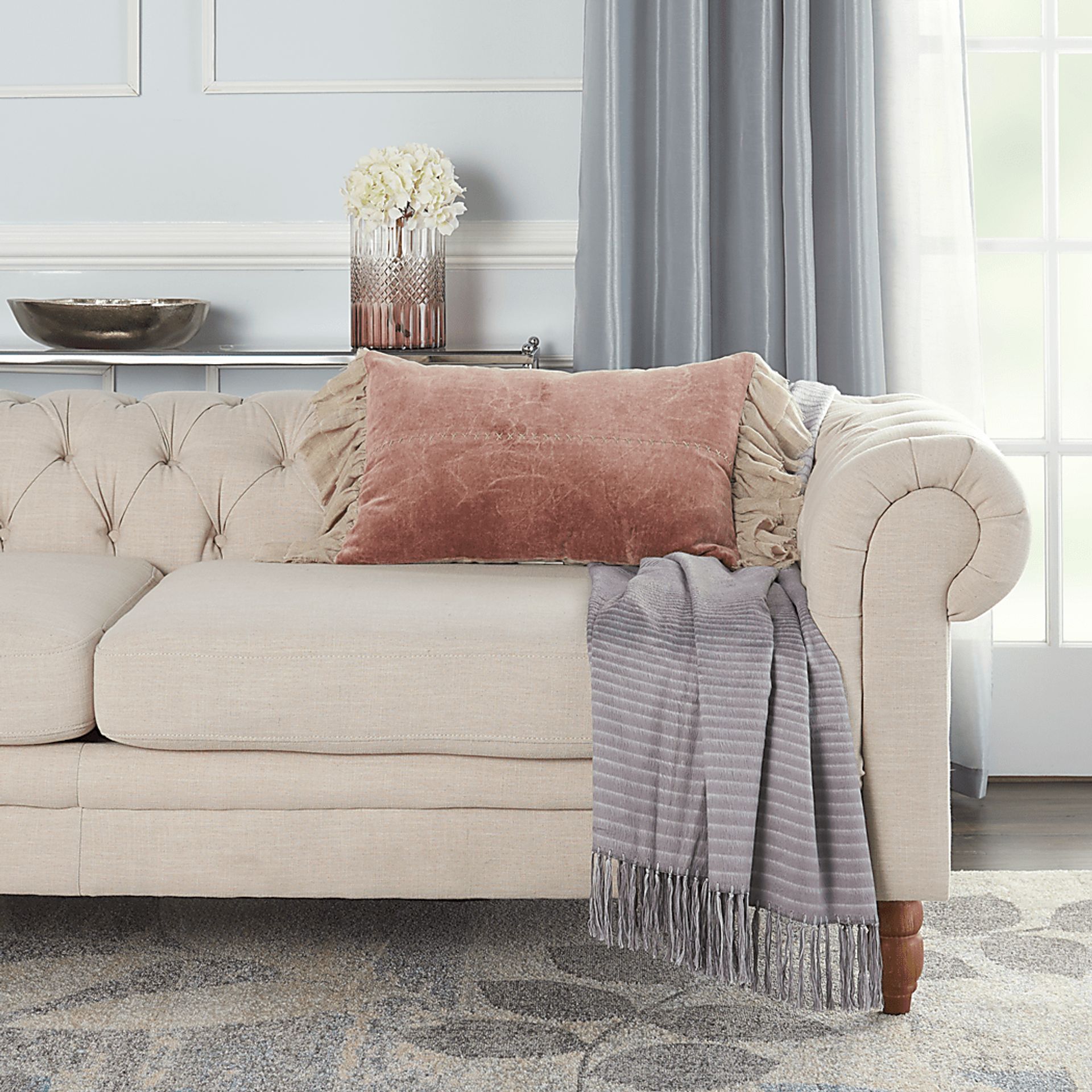 Kids Rhoda Blush Accent Pillow - Image 3