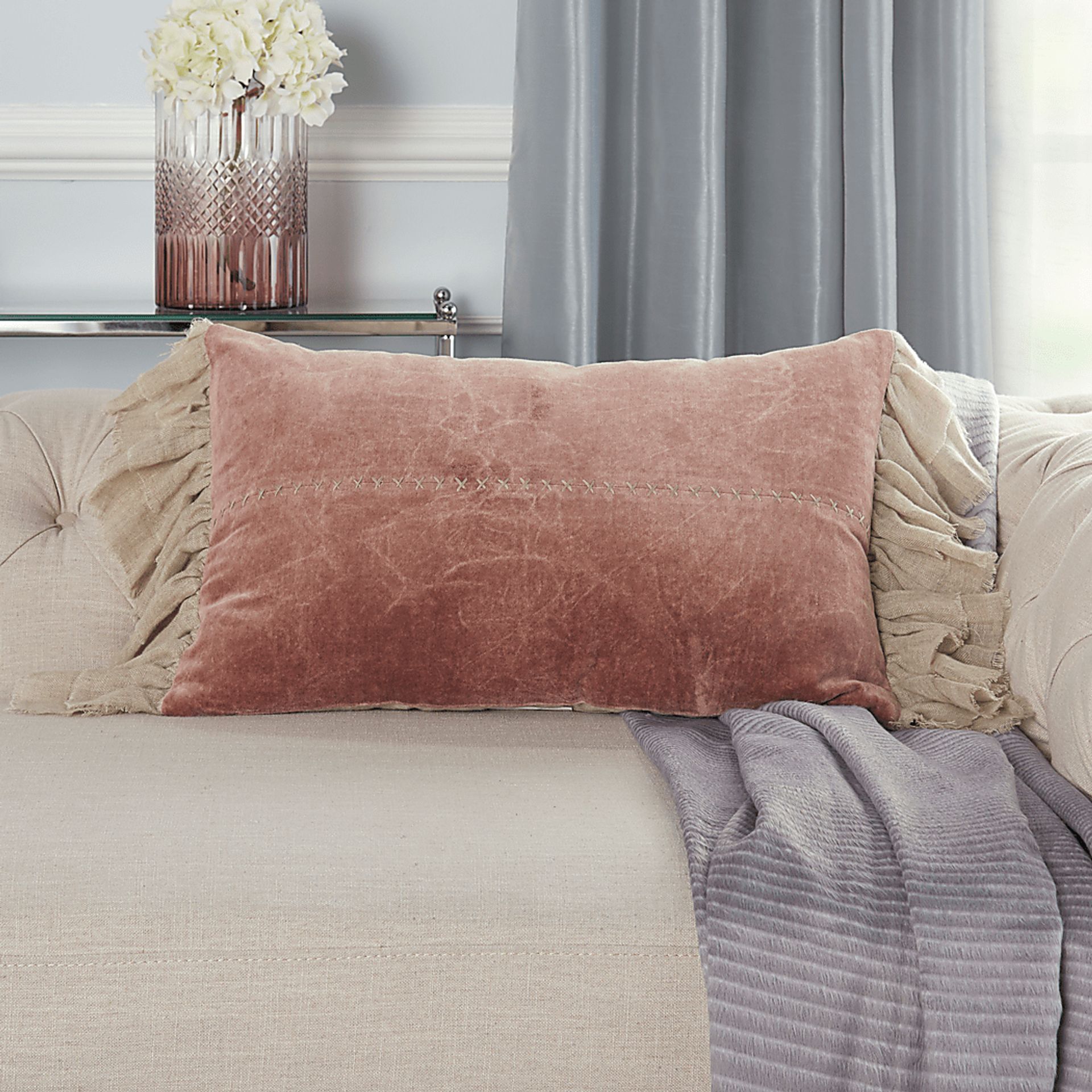Kids Rhoda Blush Accent Pillow - Image 4