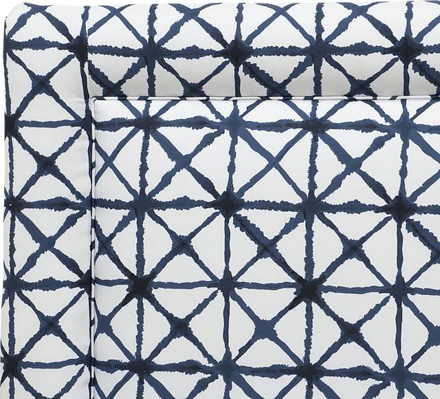 Kids Rhombusland Blue Twin Upholstered Headboard - Thumbnail - Image 4