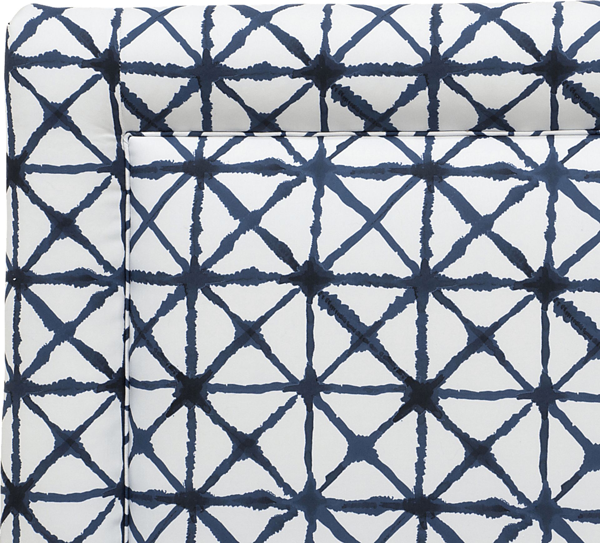 Kids Rhombusland Blue Twin Upholstered Headboard - Image 4