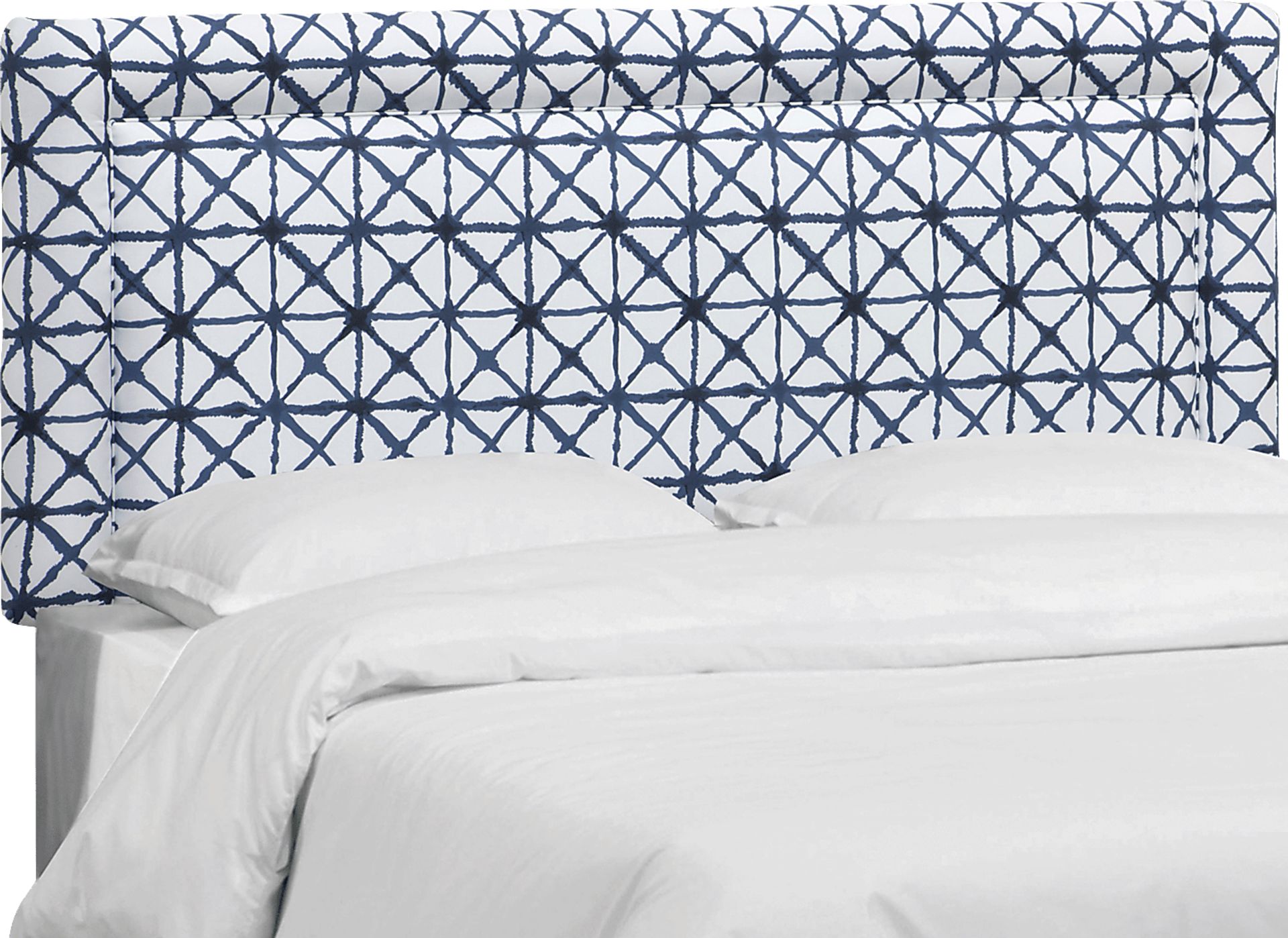 Kids Rhombusland Blue Twin Upholstered Headboard - Image 1