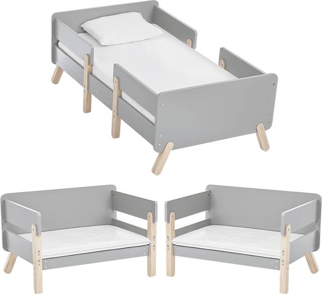 Kids Rhysa Gray Toddler Bed - Thumbnail - Image 4