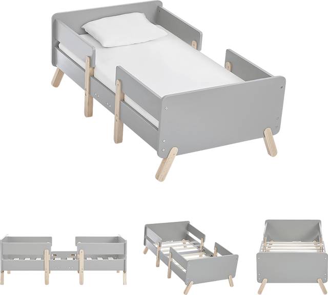 Kids Rhysa Gray Toddler Bed - Thumbnail - Image 5