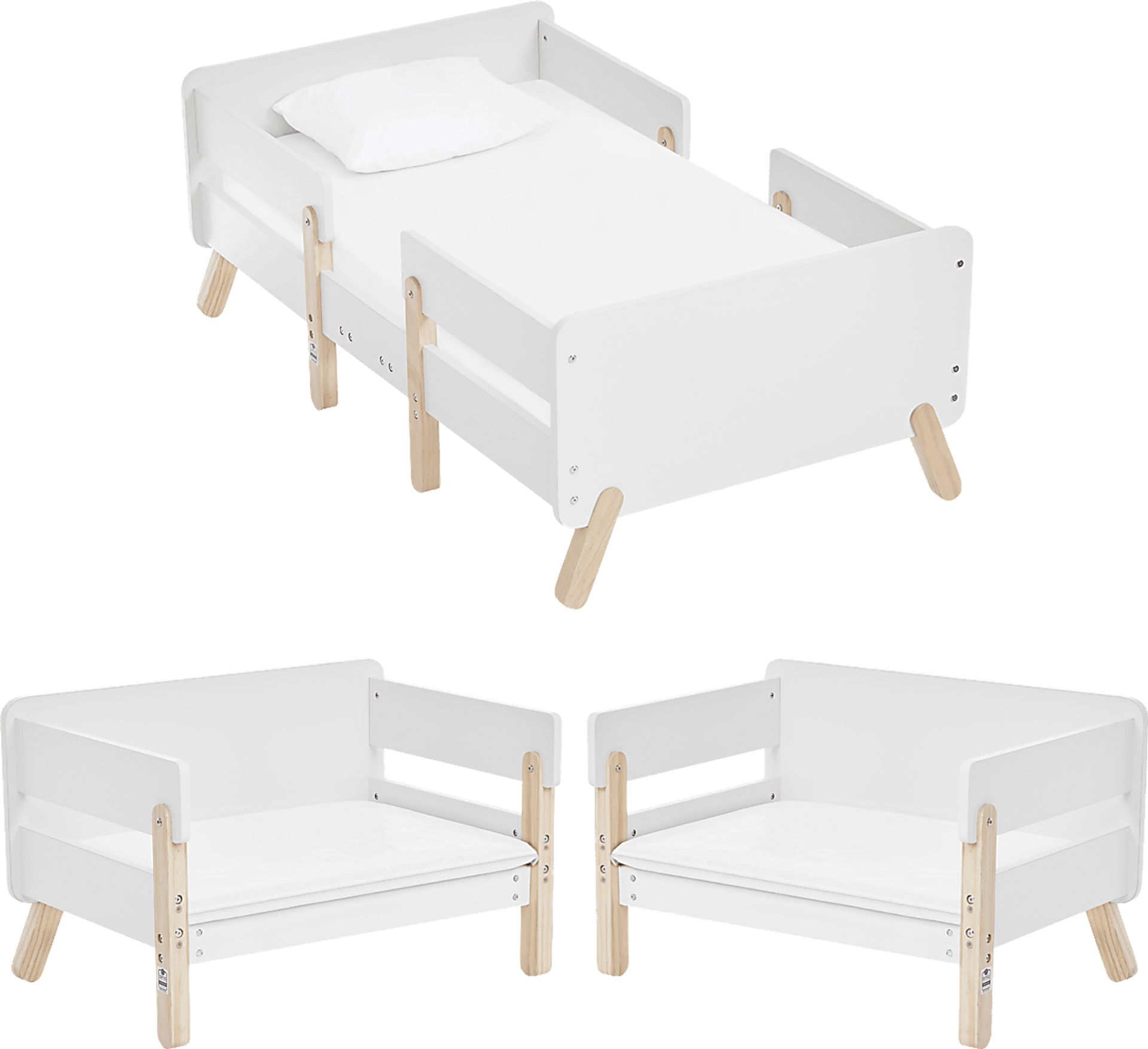 Kids Rhysa White Toddler Bed - Image 4