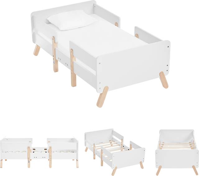 Kids Rhysa White Toddler Bed - Thumbnail - Image 5