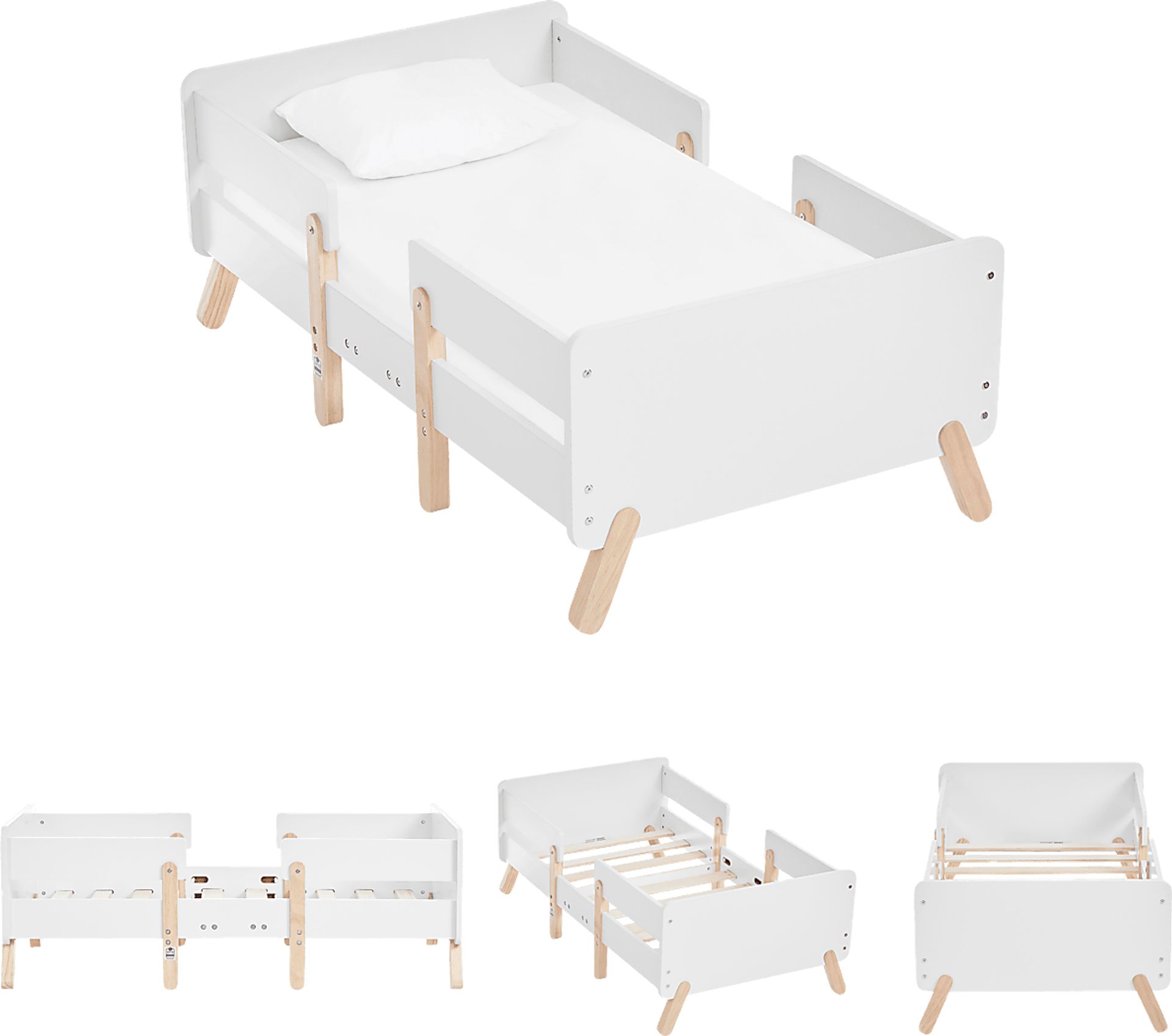 Kids Rhysa White Toddler Bed - Image 5