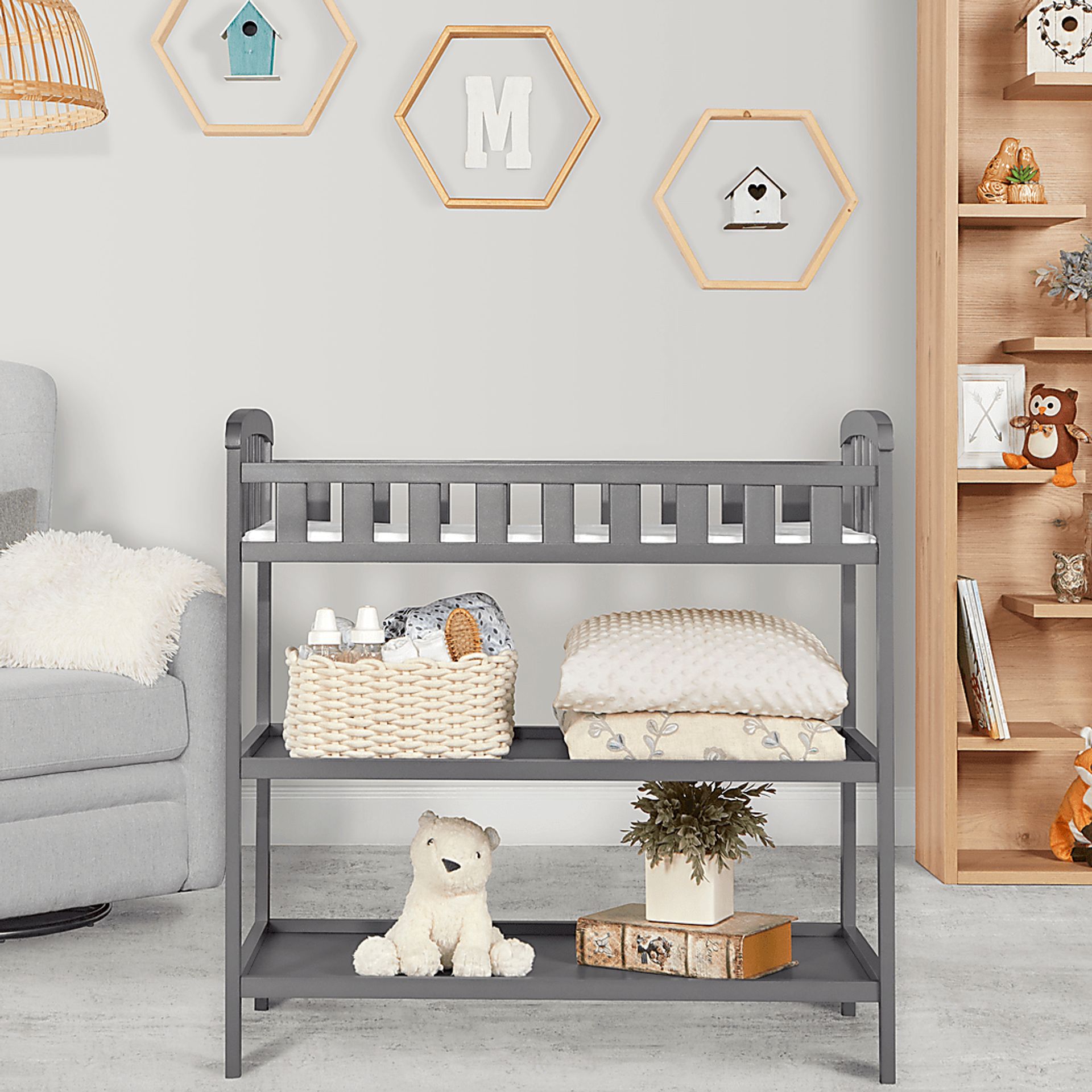 Kids Ridu Gray Changing Table - Image 2