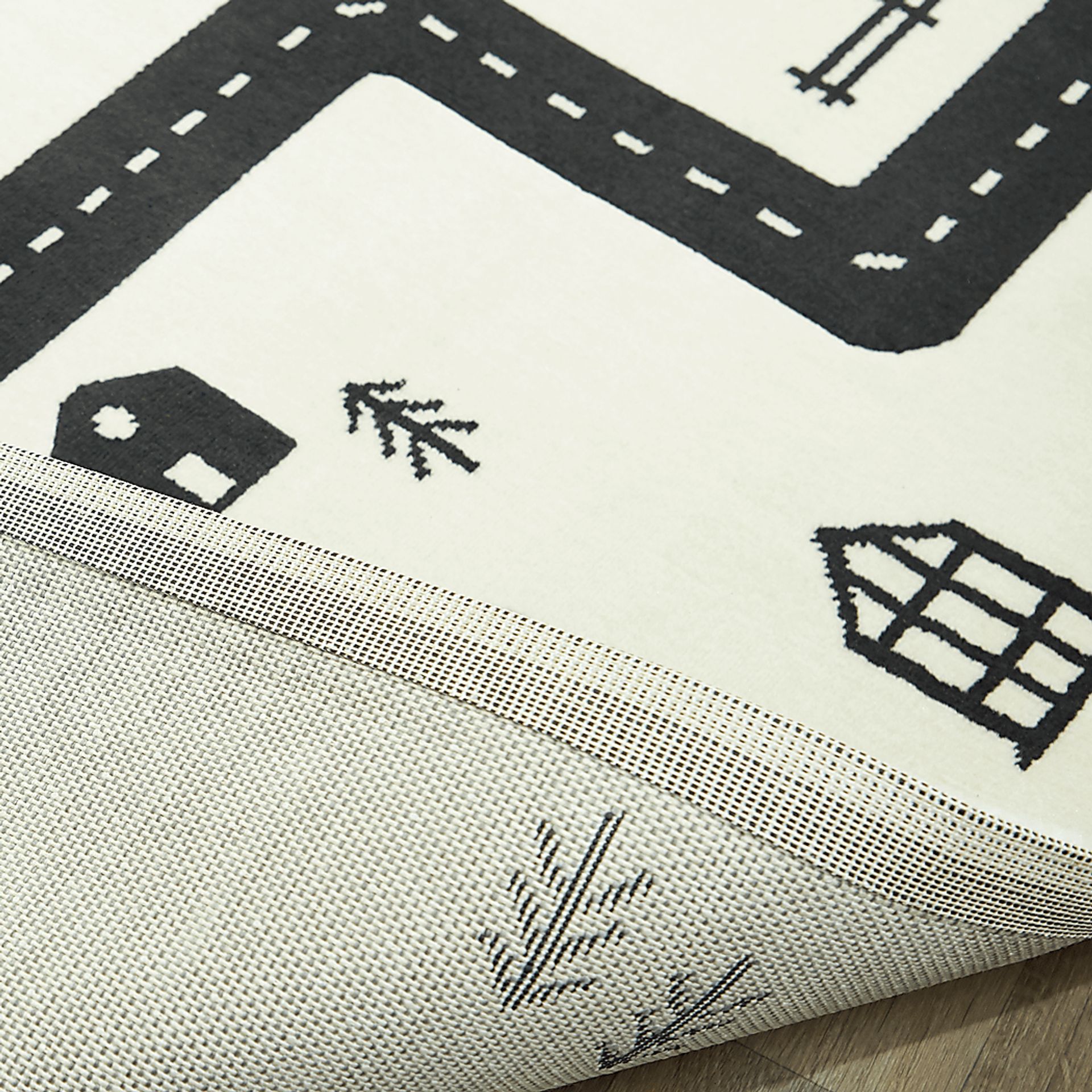 Kids Road Trip Fun Ivory 5'3" x 7' Rug - Image 3