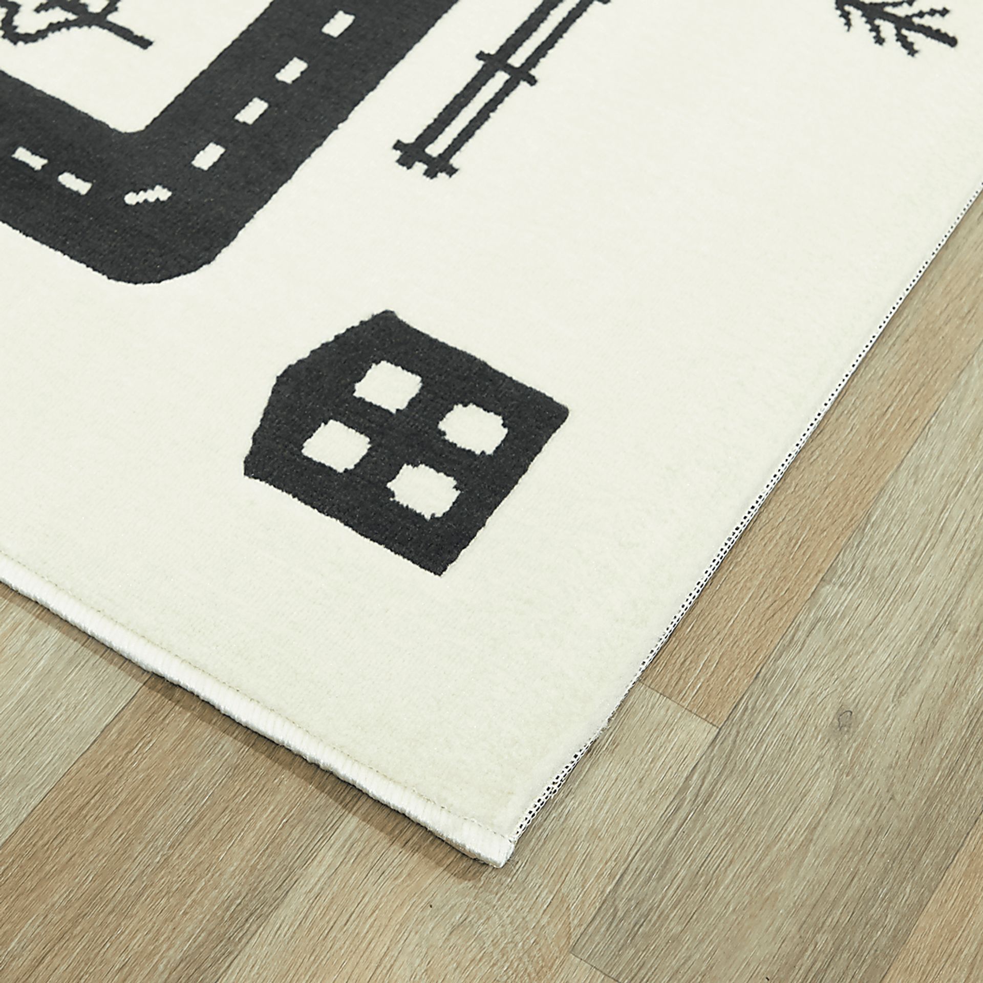 Kids Road Trip Fun Ivory 5'3" x 7' Rug - Image 4