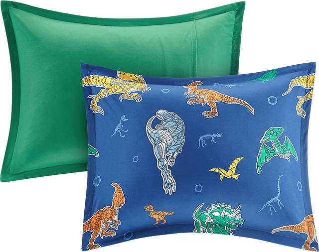 Kids Roar-A-Saurus Blue 6 Pc Twin Comforter Set - Thumbnail - Image 4