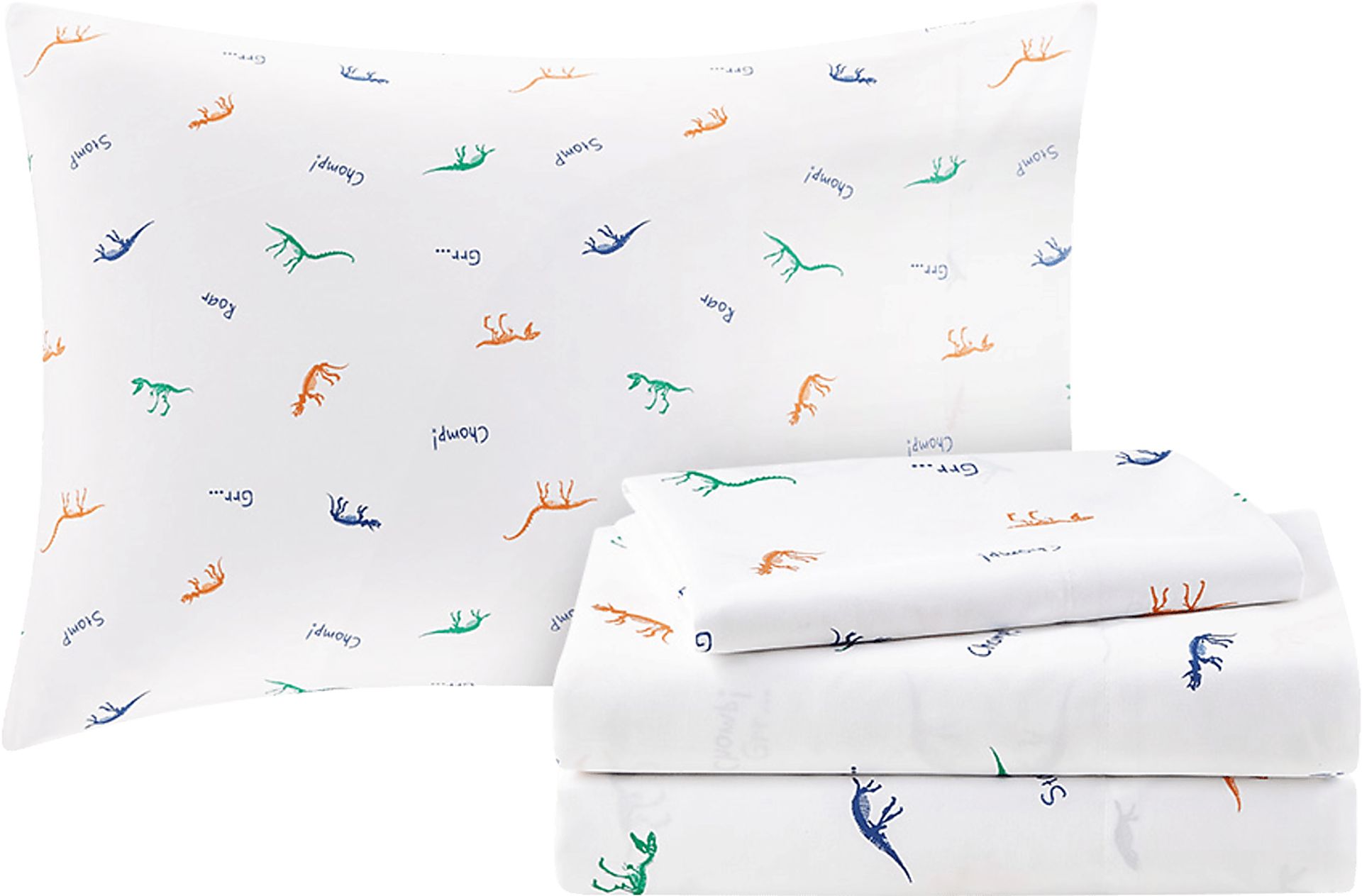 Kids Roar-A-Saurus Blue 8 Pc Full Comforter Set - Image 3
