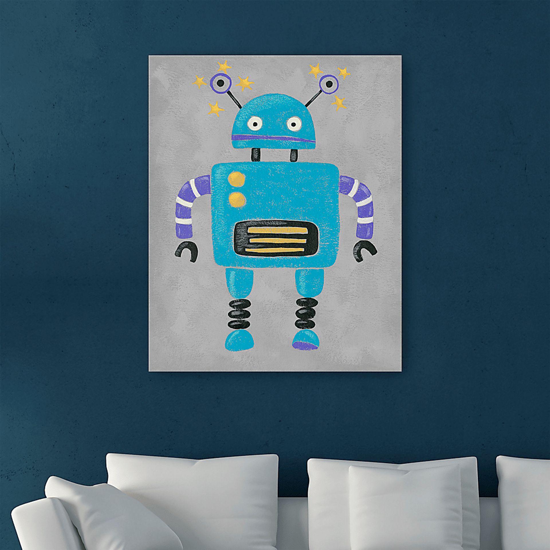 Kids Robo Leader I Blue Artwork - Image 3