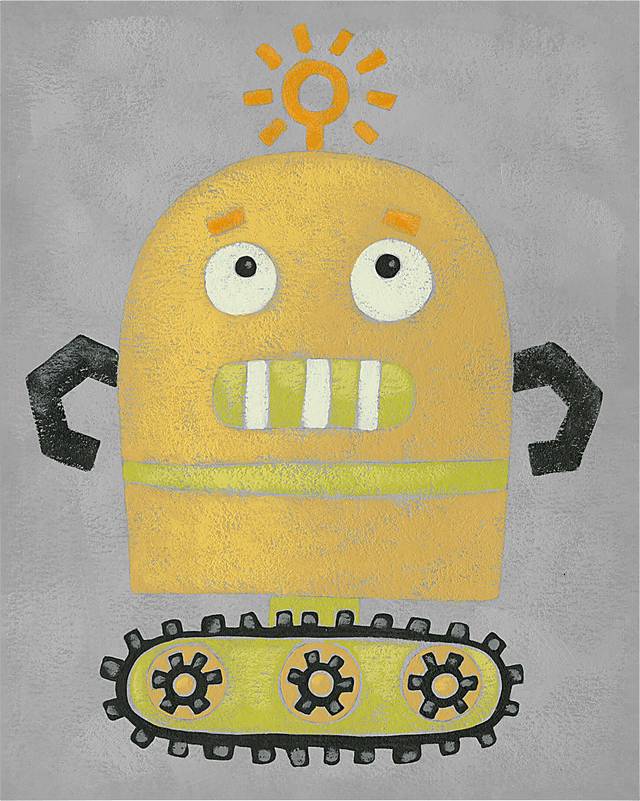 Kids Robo Leader II Orange Artwork - Thumbnail - Image 1