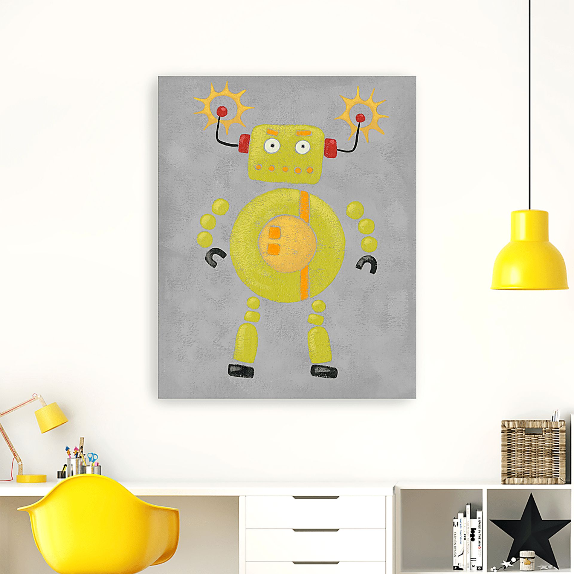 Kids Robo Leader III Yellow Artwork - Image 2