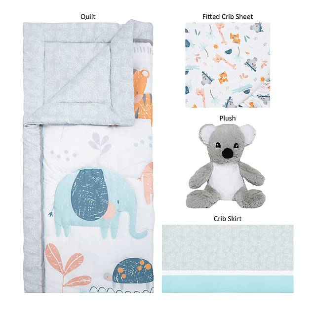 Kids Rocio Blue 4 Pc Baby Bedding Set - Thumbnail - Image 3