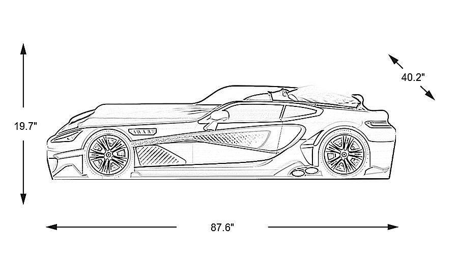 Rooms to go race car outlet bed