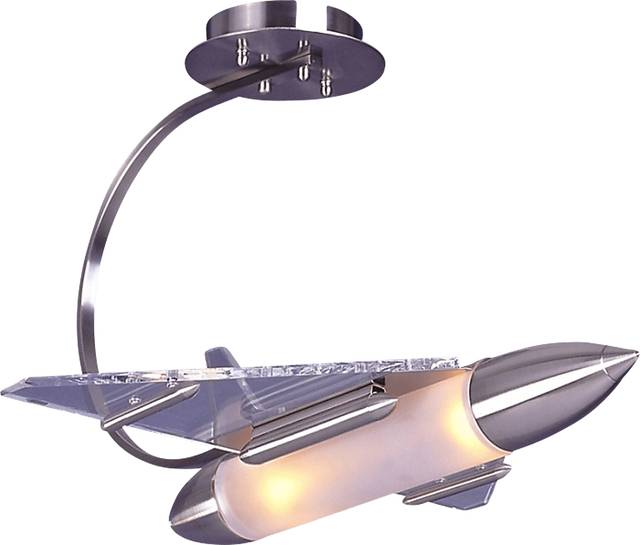 Kids Rocky Rocket Silver Chandelier - Thumbnail - Image 1