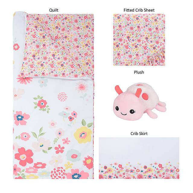 Kids Ronja Pink 4 Pc Baby Bedding Set - Thumbnail - Image 3
