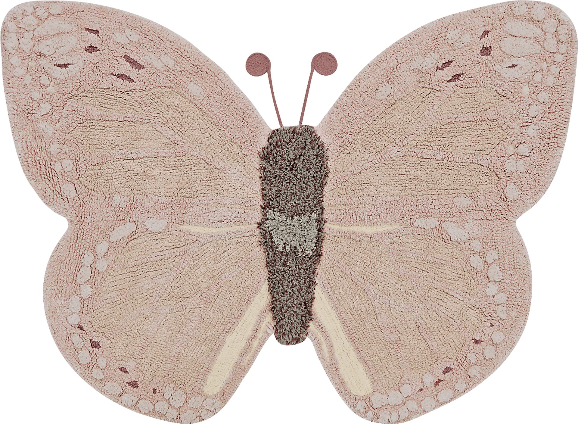 Kids Rose 3' x 4' Butterfly Rug - Image 1