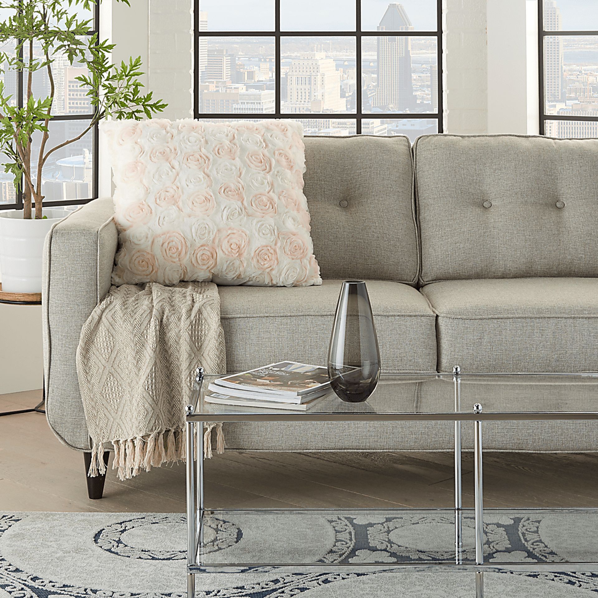 Kids Roses are Pink Accent Pillow - Image 3