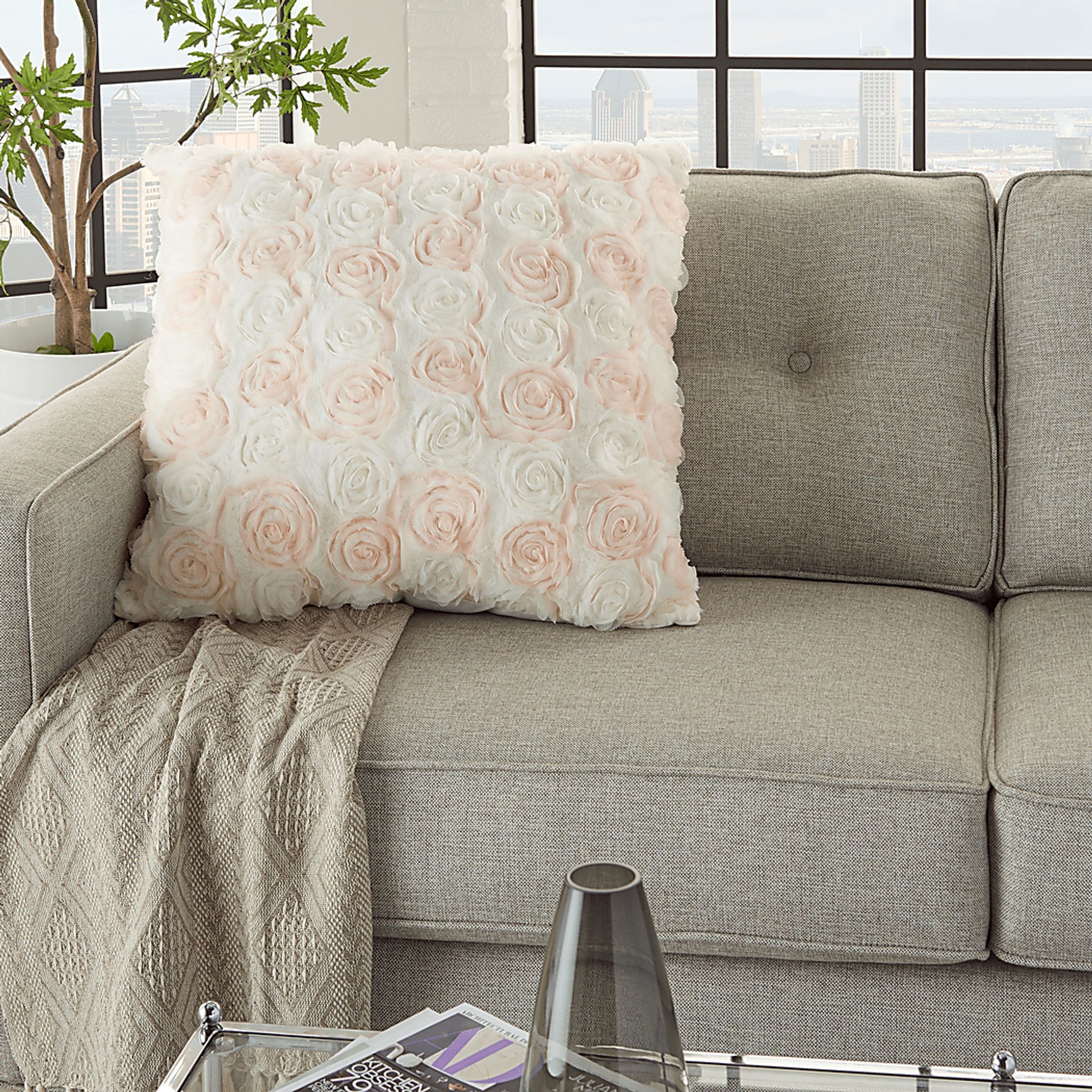 Kids Roses are Pink Accent Pillow - Image 4