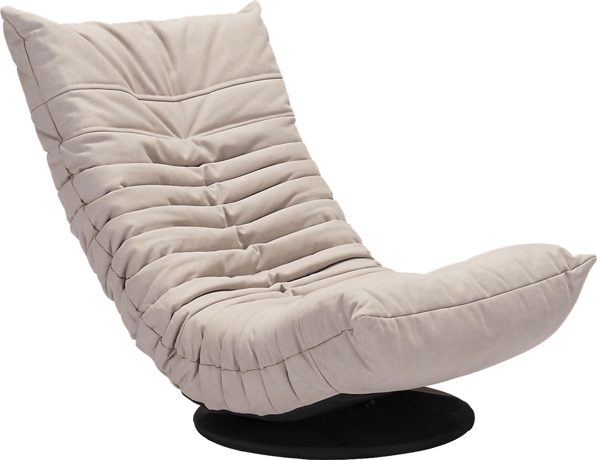 Kids Rowey Beige Swivel Chair - Image 1