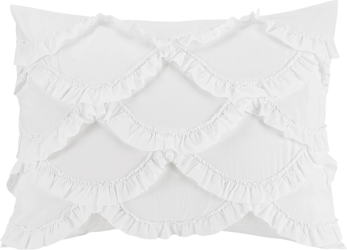 Kids Ruffled Dreams White 4 Pc Full/Queen Comforter Set Rooms To Go