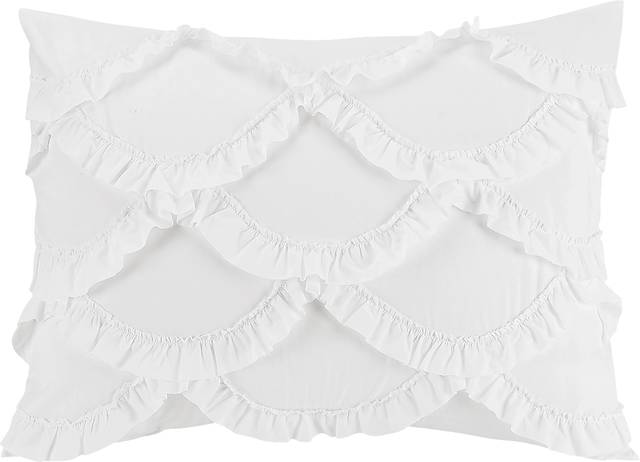 Kids Ruffled Dreams White 4 Pc Full/Queen Comforter Set - Thumbnail - Image 3