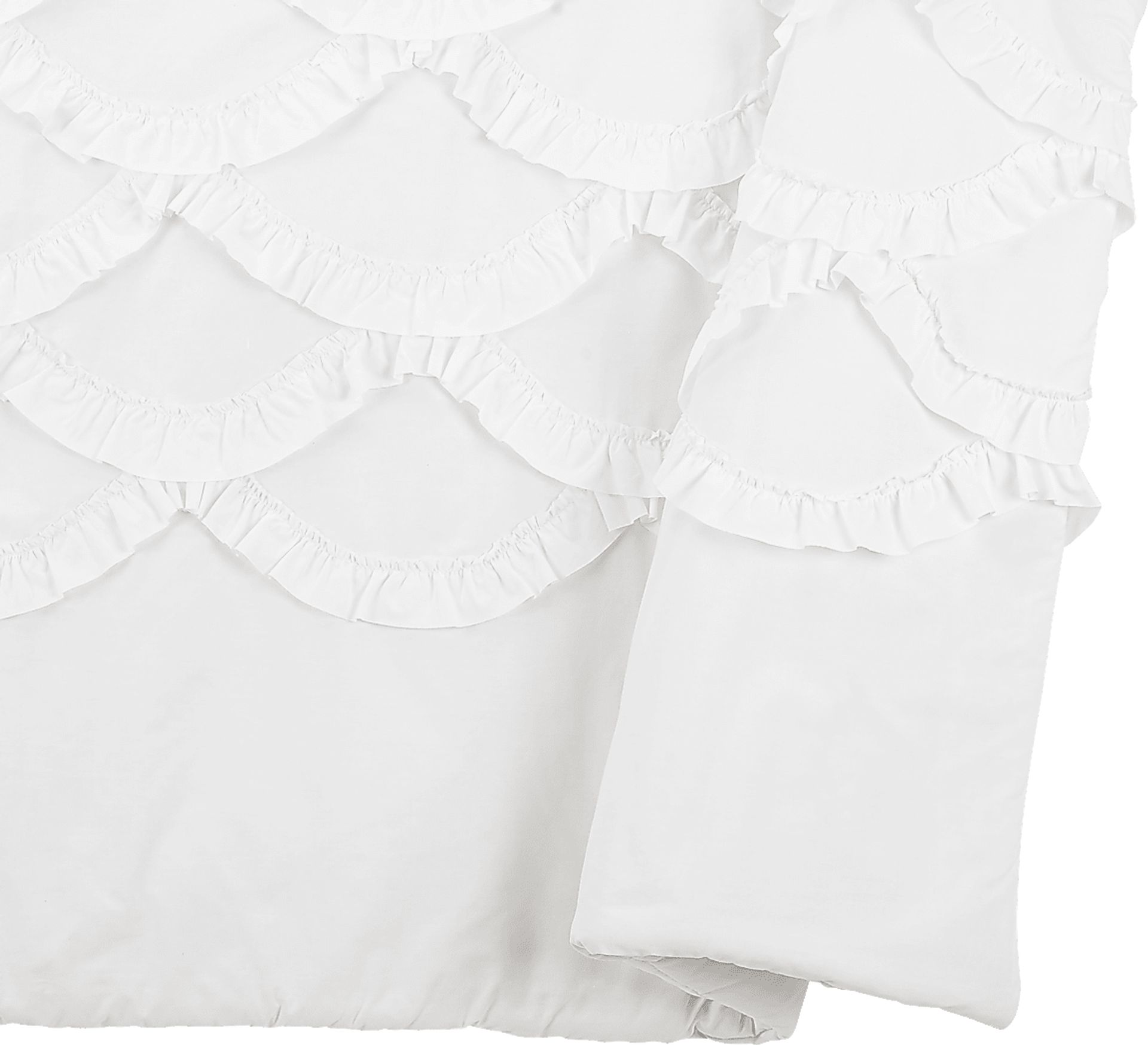 Kids Ruffled Dreams White 4 Pc Full/Queen Comforter Set - Image 6