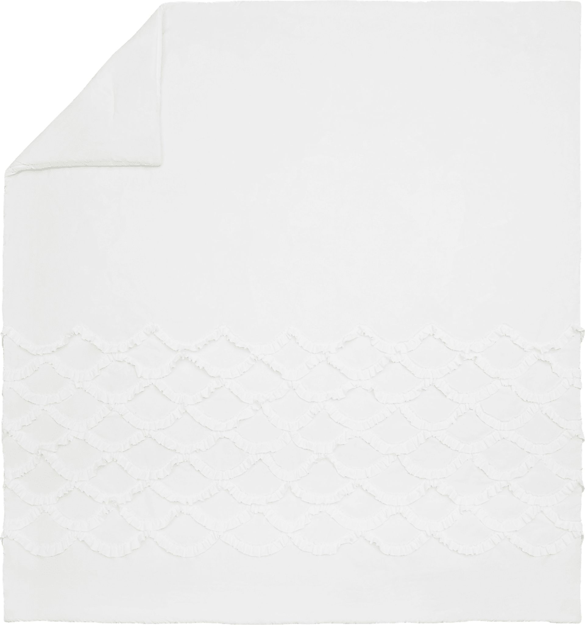 Kids Ruffled Dreams White 4 Pc Full/Queen Comforter Set - Image 9