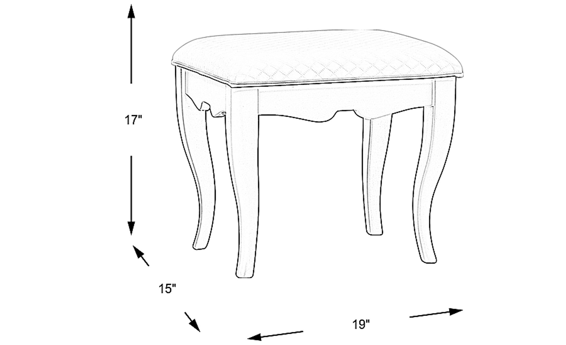 Dimension Image. Please refer to the Dimension Tab on this page for dimension details.
