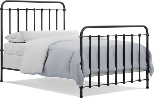 Kids Saddlerock Dark Gray 3 Pc Full Metal Bed