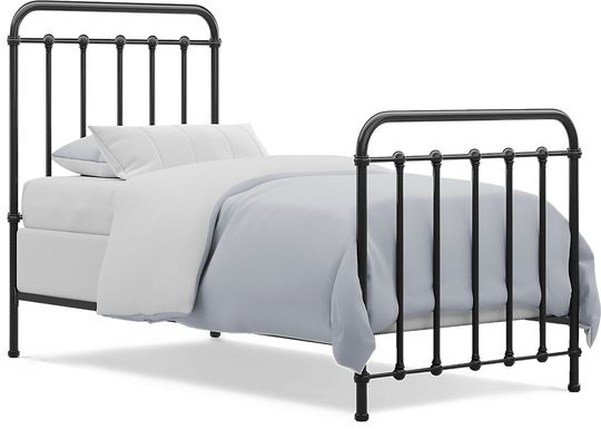 Kids Saddlerock Dark Gray 3 Pc Twin Metal Bed