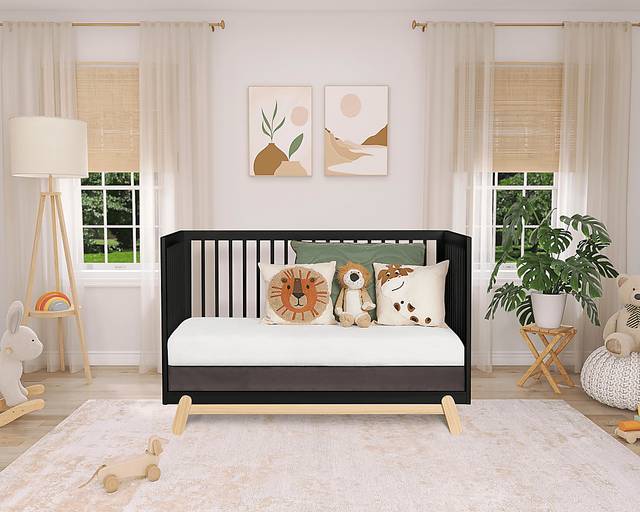 Kids Salvra Black Convertible Crib - Thumbnail - Image 3
