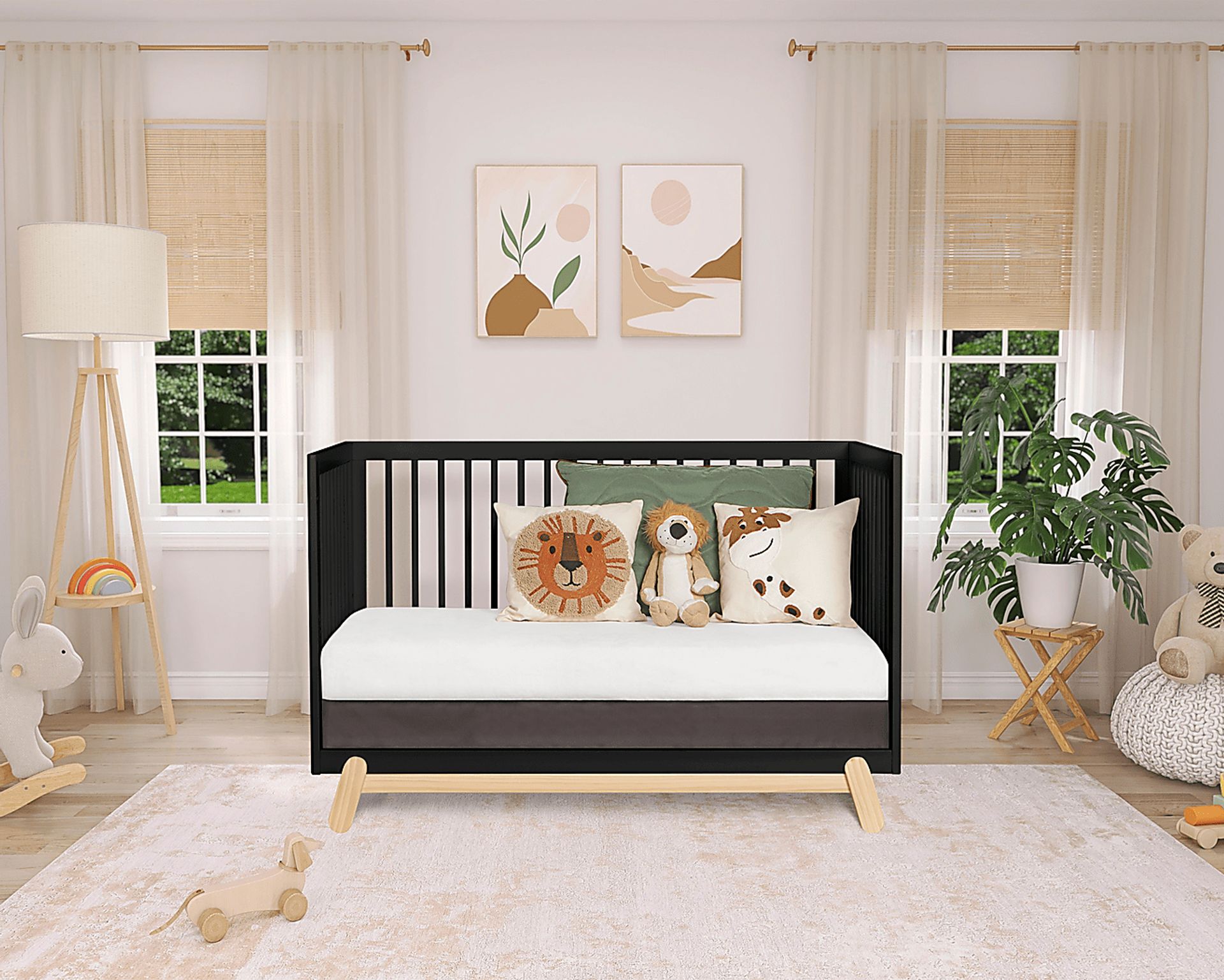 Kids Salvra Black Convertible Crib - Image 3