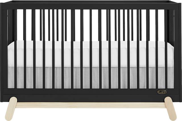Kids Salvra Black Convertible Crib - Thumbnail - Image 1