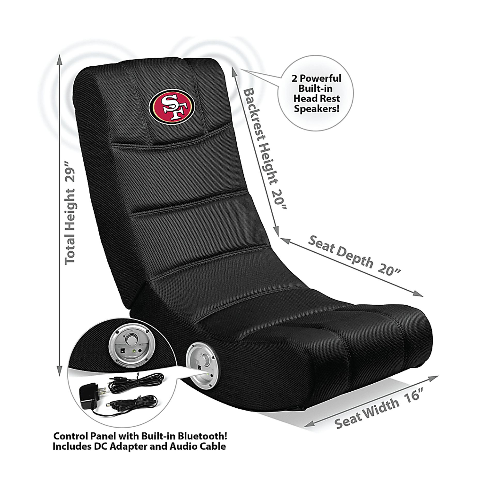 Kids San Francisco 49ers Gaming Rocker - Image 2